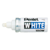 Offre spéciale : 12x Pentel X100W marqueur peinture industrielle (6,5 mm ogive) - blanc 210053 - 1