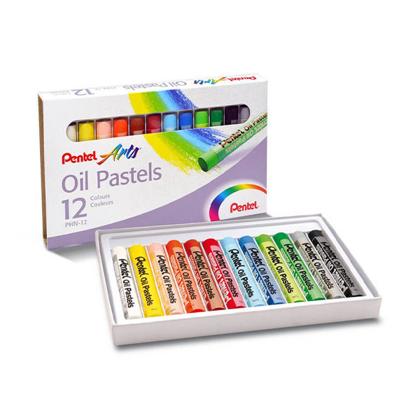 Pentel PHN4 pastels à l'huile (lot de 12) 013815 246437 - 1