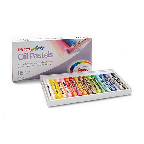 Pentel PHN4 pastels à l'huile (lot de 16) 004212 246438 - 1