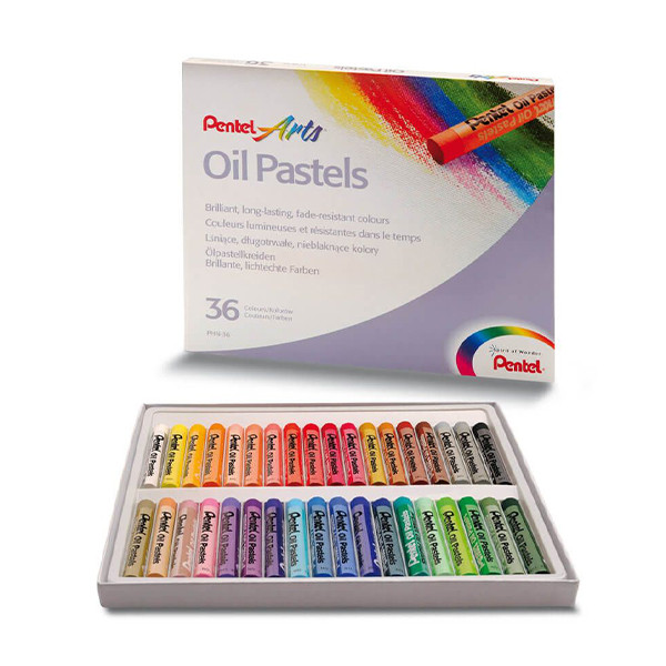 Pentel PHN4 pastels à l'huile (lot de 36) 013831 246440 - 1