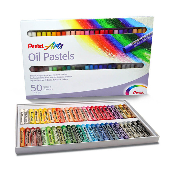 Pentel PHN4 pastels à l'huile (lot de 50) 013844 246441 - 1