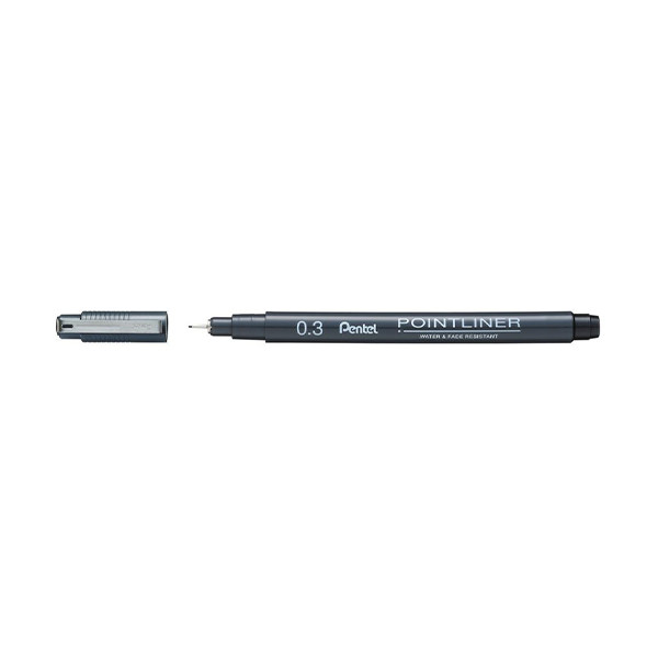 Pentel Pointliner S20P stylo-feutre pointe fine (0,3 mm) - noir 018139 210302 - 1