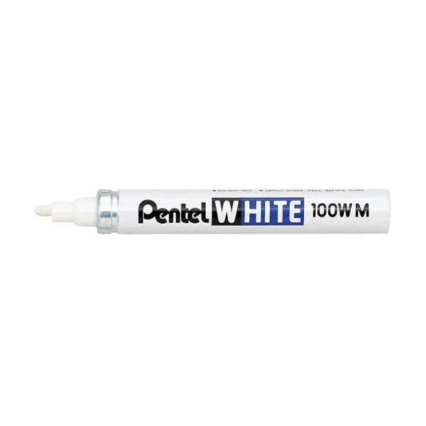 Pentel X100W marqueur peinture industrielle (3,9 mm ogive) - blanc 13004 210088 - 1
