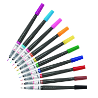 Pentel XGFL feutres pinceaux assortis (10 pièces)  210232