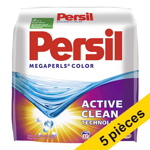 Persil Offre : 5x Persil Color Megaperls lessive en poudre 1 kg (17 lavages)  SPE00057 - 1