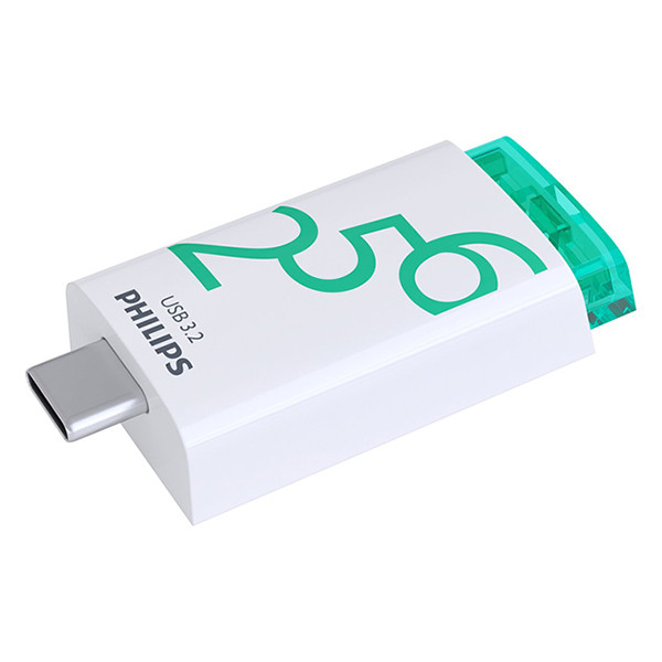 Philips 3.2 clé USB Click 256Go connexion USB-C 098714 - 1