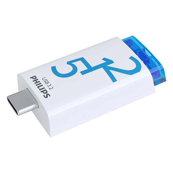 Philips 3.2 clé USB Click 512Go connexion USB-C 098715 - 1