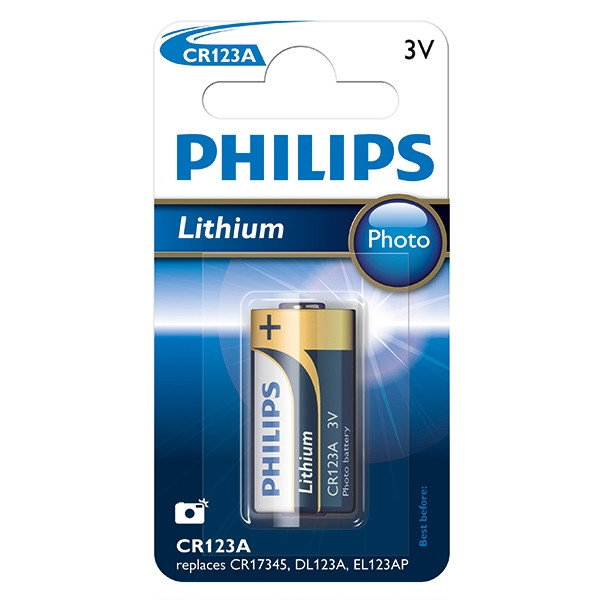 Philips CR123A Lithium pile bouton 1 pièce CR123A/01B 098335 - 1