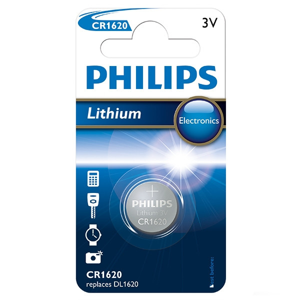 Philips CR1620 Lithium pile bouton 1 pièce CR1620/00B 098314 - 1