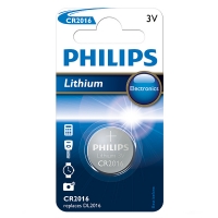 Philips CR2016 Lithium pile bouton 1 pièce CR2016/01B 098315