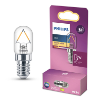 Philips E14 ampoule LED | tube T20 | filament | transparent | 2700K | 1W (15W) LPH04145