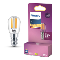 Philips E14 ampoule LED | tube T25 | filament | transparent | 2700K | 1,9W (25W) LPH04159