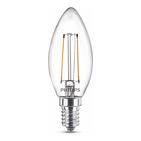 Philips E14 ampoule LED à filament bougie 2W (25W) - blanc chaud