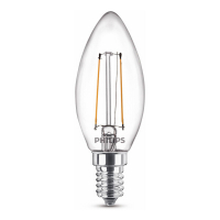 Philips E14 ampoule LED à filament bougie 2W (25W) - blanc chaud 929001238395 LPH02435