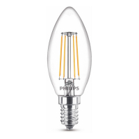 Philips E14 ampoule LED à filament bougie 4.3W (40W) - blanc chaud 929001889755 LPH02437