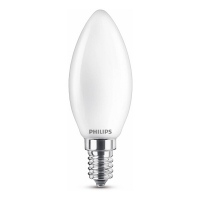Philips E14 ampoule LED bougie mat blanc chaud 4.3W (40W) 929001345355 LPH02415