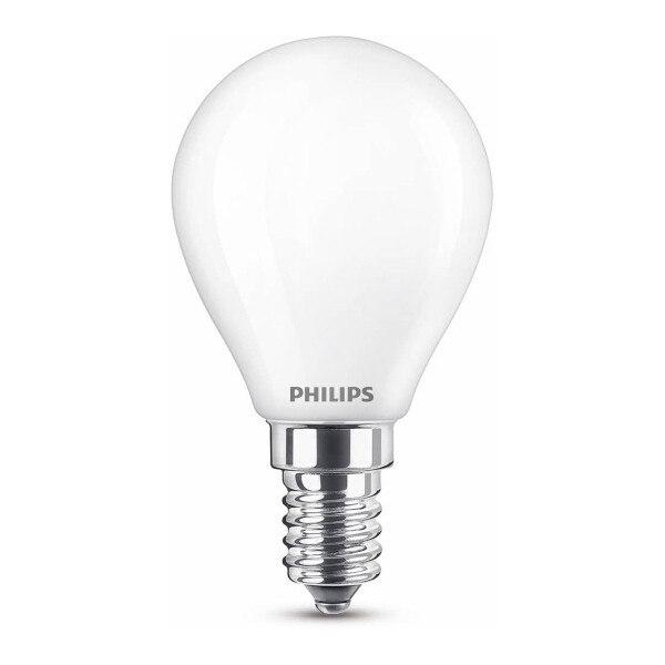 Philips E14 ampoule LED sphérique mat blanc chaud 2,2W (25W) 929001345455 LPH02380 - 1
