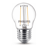 Philips E27 ampoule LED à filament sphérique 2W (25W) - blanc chaud 929001238755 LPH02370