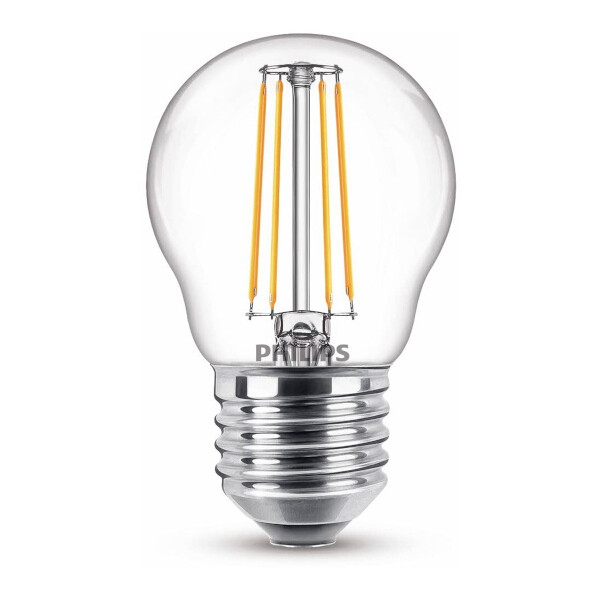 Philips E27 ampoule LED à filament sphérique 4,3W (40W) -  blanc chaud 929001890555 LPH02372 - 1