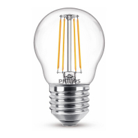 Philips E27 ampoule LED à filament sphérique 4,3W (40W) -  blanc chaud 929001890555 LPH02372
