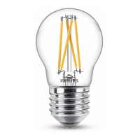 Philips E27 ampoule LED à filament sphérique WarmGlow 1,8W (25W) 929003012101 LPH02543