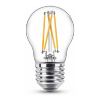 Philips E27 ampoule LED à filament sphérique WarmGlow 3,4W (40W) LPH02545