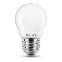 Philips E27 ampoule LED sphérique mate 4,3W (40W) - blanc chaud  LPH02356