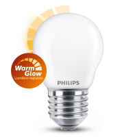Philips E27 ampoule LED sphérique mate WarmGlow 3,4W (40W) 929003013601 LPH02586