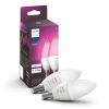 Philips Hue E14 ampoule intelligente bougie C39 RGB Zigbee (2 pièces) LPH02701 - 1