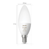 Philips Hue E14 ampoule intelligente bougie C39 RGB Zigbee LPH02700 - 3