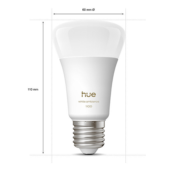 Philips Hue E27 ampoule intelligente Zigbee - blanc LPH04278 - 2