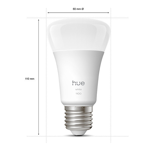 Philips Hue E27 ampoule intelligente Zigbee - blanc LPH04274 - 2
