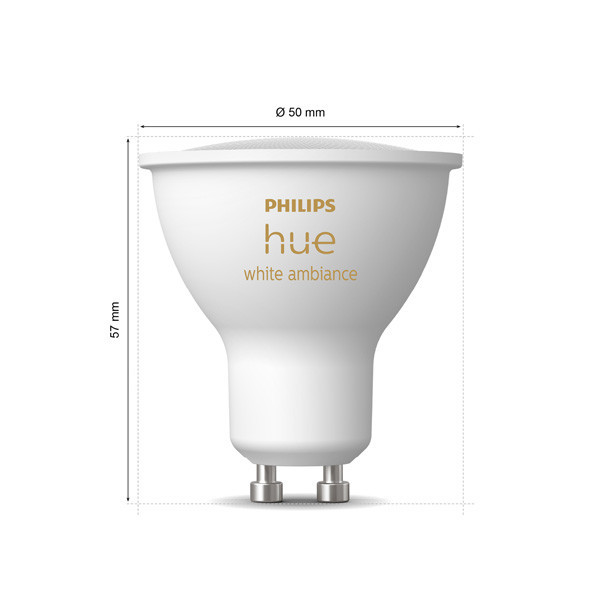 Philips Hue GU10 ampoule intelligente PAR16 Zigbee - blanc mat LPH03731 - 3