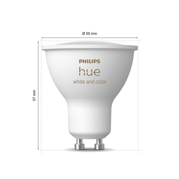 Philips Hue GU10 ampoule intelligente PAR16 Zigbee (2 pièces) - blanc LPH03696 - 3