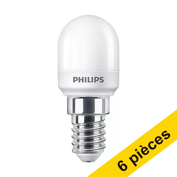 Offre : 6x Philips T25 ampoule LED | E14 | sphérique | mat | 2700K | 1,7W (15W) LPH02460 - 1