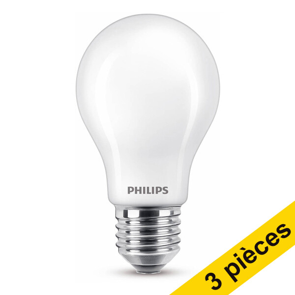 Offre : 3x Philips E27 ampoule LED poire mate 4,5W (40W) - blanc chaud LPH02302 Offre : 3x Philips E27 ampoule LED poire mate 4,5W (40W) - blanc chaud LPH02302 - 1