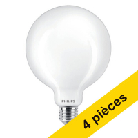 Philips Offre : 4x Philips E27 ampoule LED globe G95 mat 7W (60W)  LPH02516