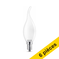 Offre : 6x Philips E14 LED ampoule décorative en bougie mate 2,2W (25W)