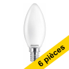 Offre : 6x Philips E14 ampoule LED bougie mat blanc chaud 4.3W (40W) LPH02416 - 1