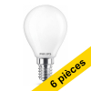 Offre : 6x Philips E14 ampoule LED sphérique mat blanc chaud 2,2W (25W) LPH02381 - 1