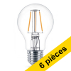 Offre : 6x Philips E27 ampoule LED à filament poire 4,3W (40W) - blanc chaud LPH02335 - 1