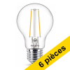 Offre : 6x Philips E27 ampoule LED à filament poire blanc chaud 2,2W (25W) LPH02333 - 1