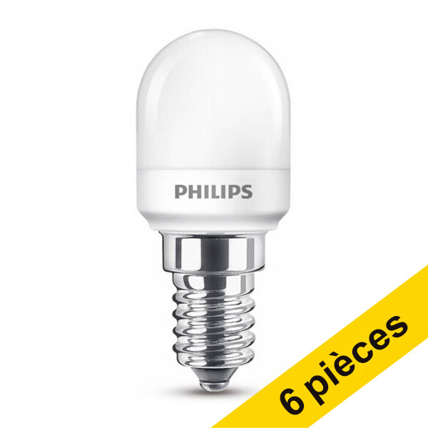 Offre : 6x Philips T25 E14 ampoule LED mate 0,9W (7W) LPH02458 - 1