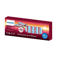 Philips Power Alcaline LR03 Micro piles AAA 12 pièces 098379