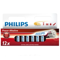 Philips Power Alcaline LR6 Mignon AA pile 12 pièces LR6P12W/10 098301