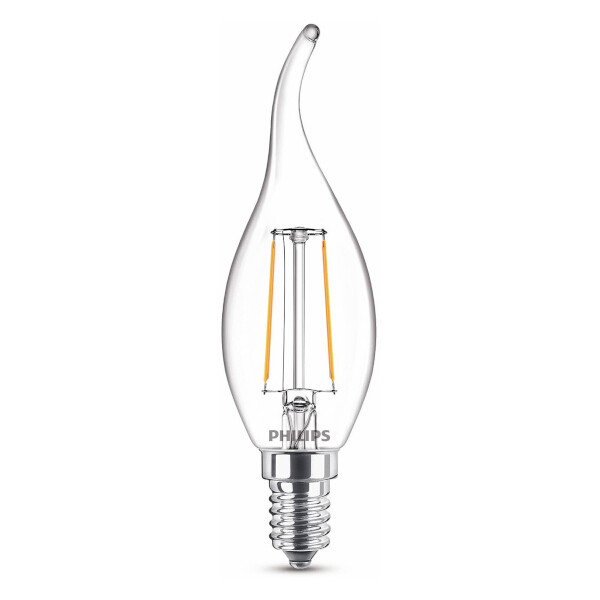 Philips ampoule LED | E14 | Flamme décorative | Filament | 2700K | 2W (25W) 929001238455 LPH02443 - 1