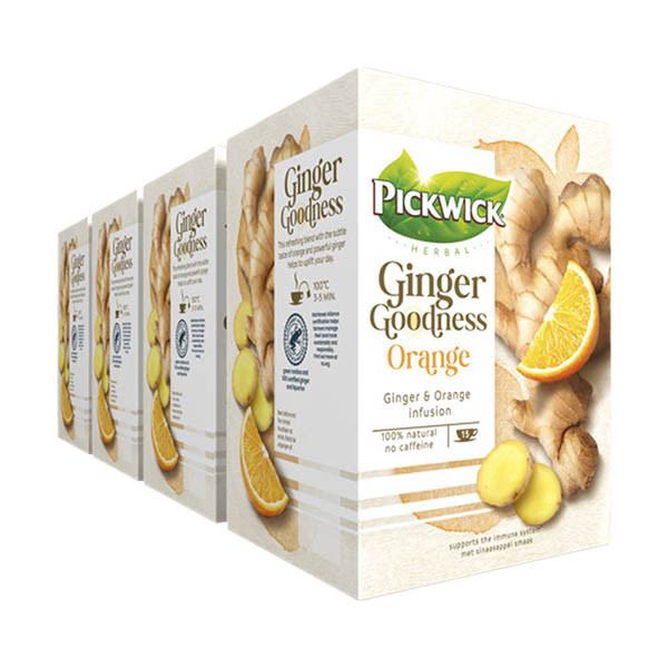 Pickwick Ginger Goodness Orange tisane (4 x 15 sachets) 422787 - 1