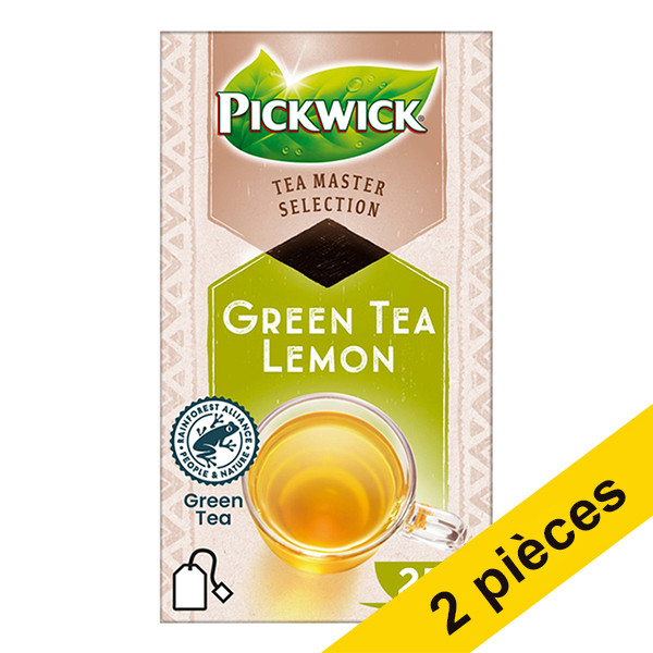 Pickwick Offre : 2x Pickwick Master Selection Green Lemon thé (4 x 25 pièces)  404305 - 1
