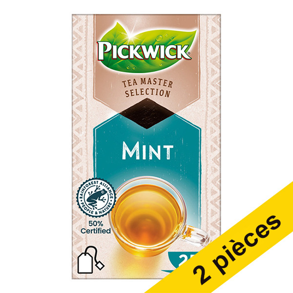 Pickwick Offre : 2x Pickwick Master Selection thé à la menthe (4 x 25 pièces)  404306 - 1