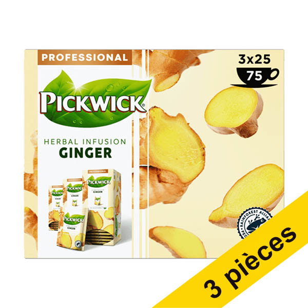 Offre : 2x Pickwick Professional Ginger thé (3 x 25 pièces) 423505 - 2